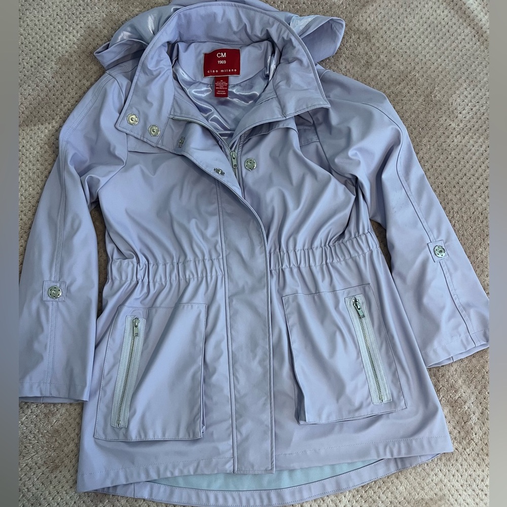 CM Women's Lavendar Spring Raincoat Rain Jacket M